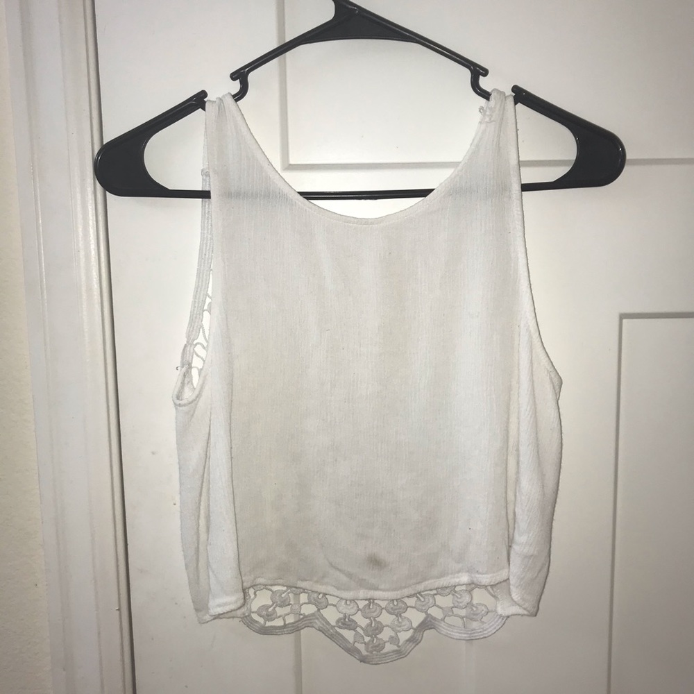 Open back crop top